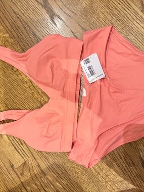 lululemon athletica Coral-Pink Wireless Scoop Bra & Briefs Set